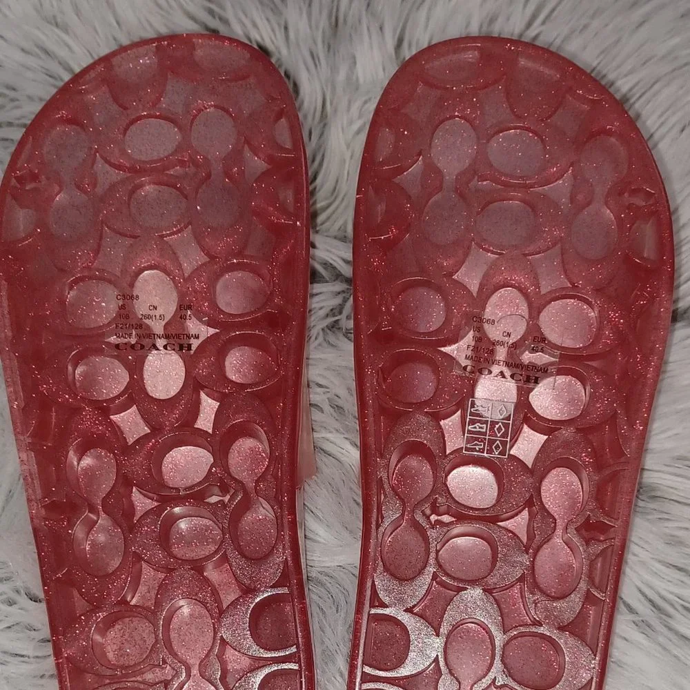 New Coach Ulyssa Slide Light Pink Jelly - Picture 3 of 5